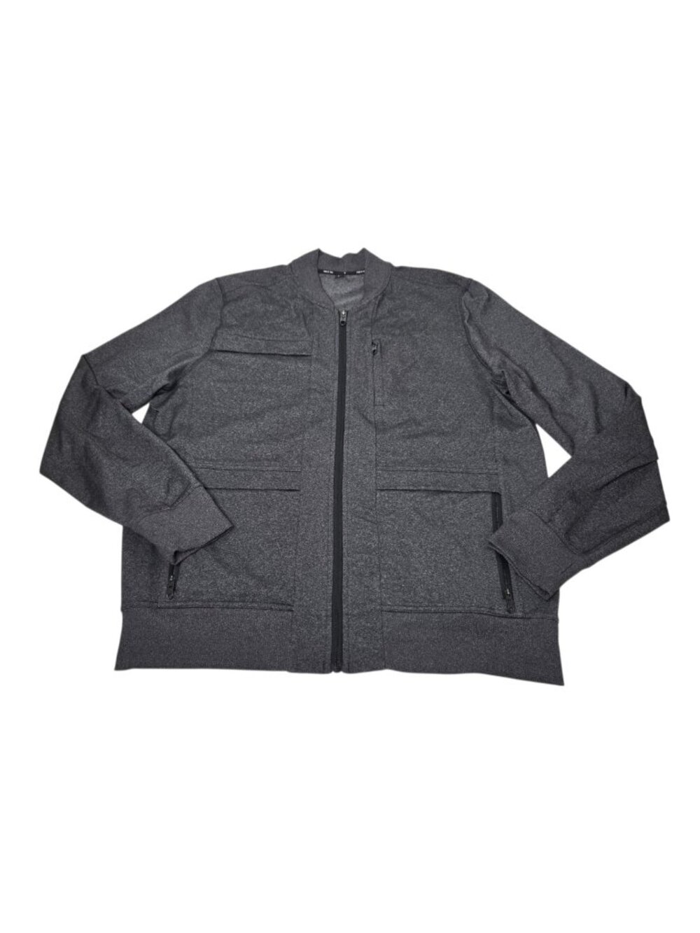 Public Rec Crosstown Bomber Jacket Men's Large Charcoal Gray Full Zip Athleisure